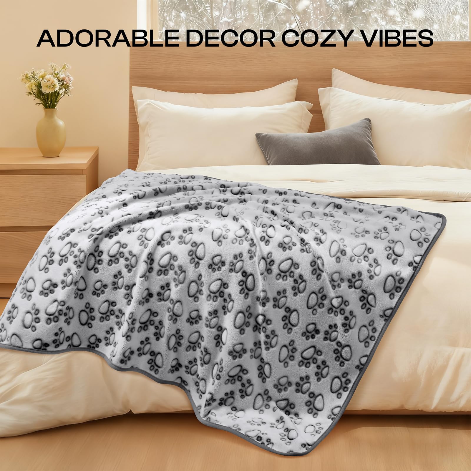 Luciphia dog blanket on furniture protecting it from fur and claws
