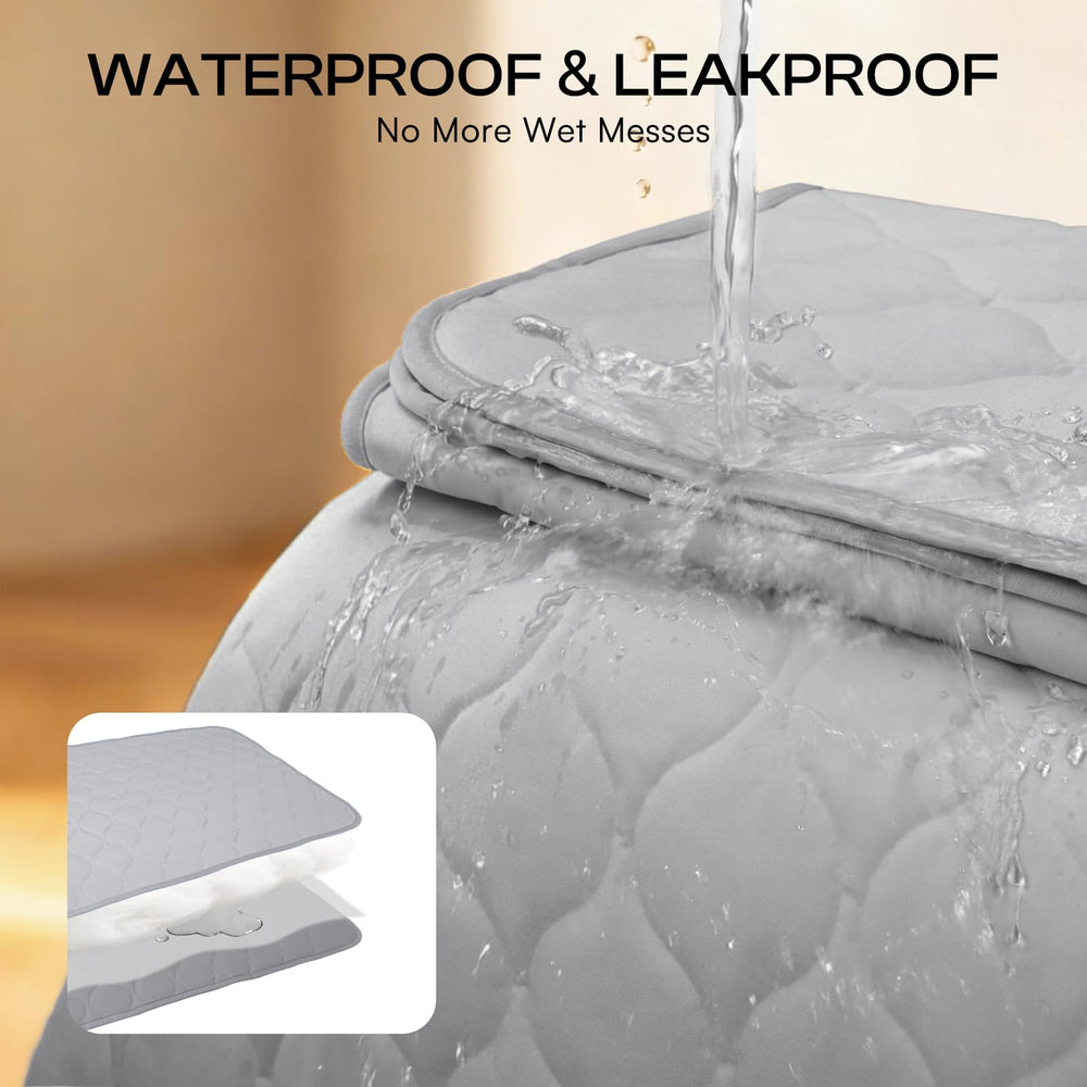 Luciphia integrated waterproof barrier protects couches and crates from accidents.