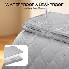 Luciphia integrated waterproof barrier protects couches and crates from accidents.