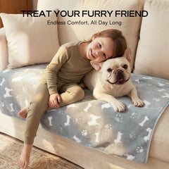 Luciphia machine-washable pet blanket stays soft after washes