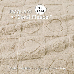 Luciphia pet bed cover showing soft fleece for cozy couch naps.