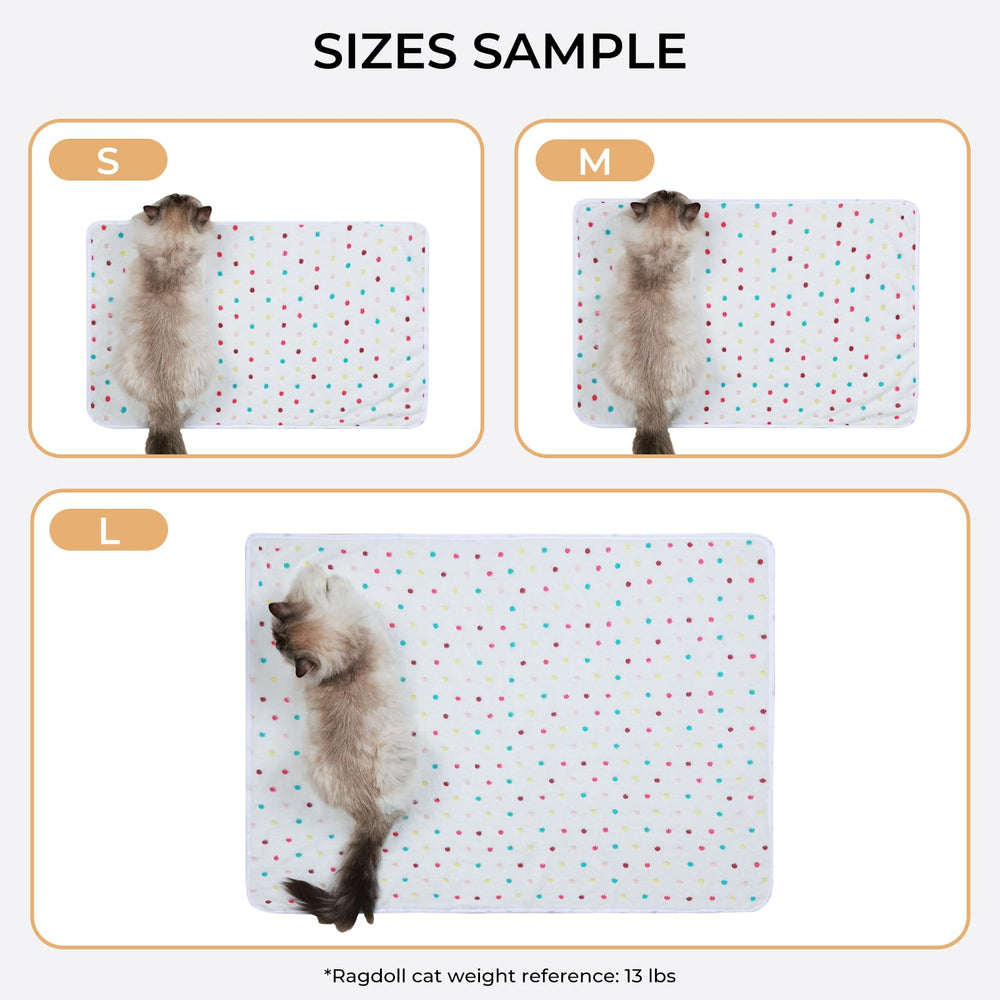 Luciphia pink dot-pattern pet blanket, perfect for everyday cuddles