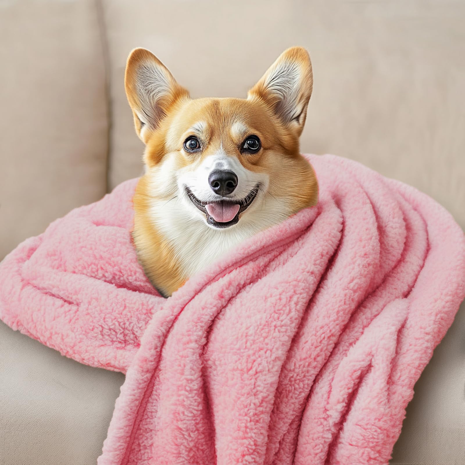 Luciphia microfiber sherpa fabric delivers durable plush feel for daily use.