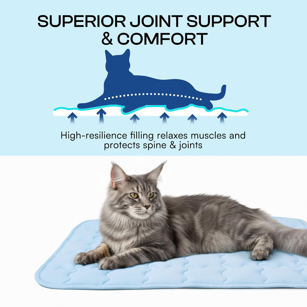 Luciphia Premium Dog Cooling Mat helps large dogs stay comfortable during hot days.