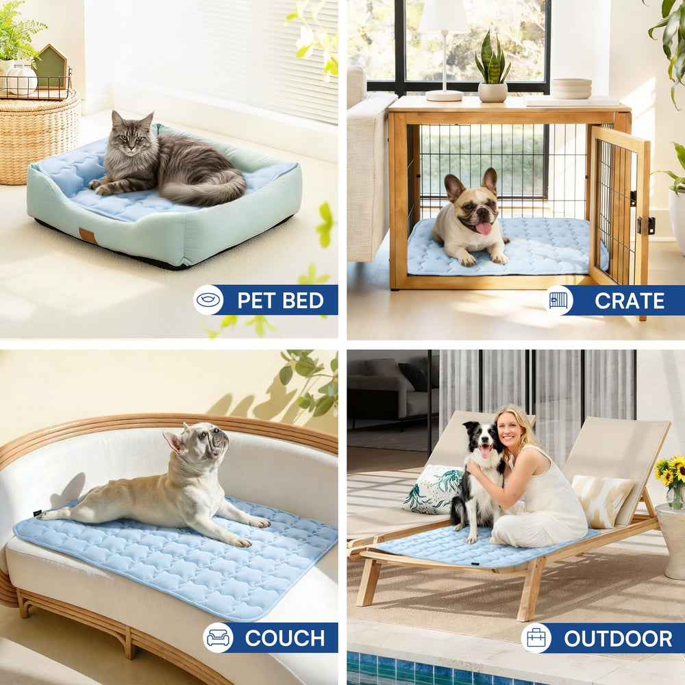 Luciphia Premium Dog Cooling Mat is machine washable for easy cleaning.