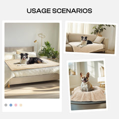 Luciphia sherpa-texture close-up highlighting ultra-soft surface for pets.