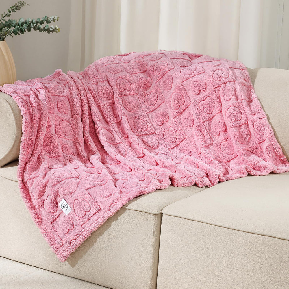 Luciphia pink blanket stays soft wash after wash for lasting comfort.
