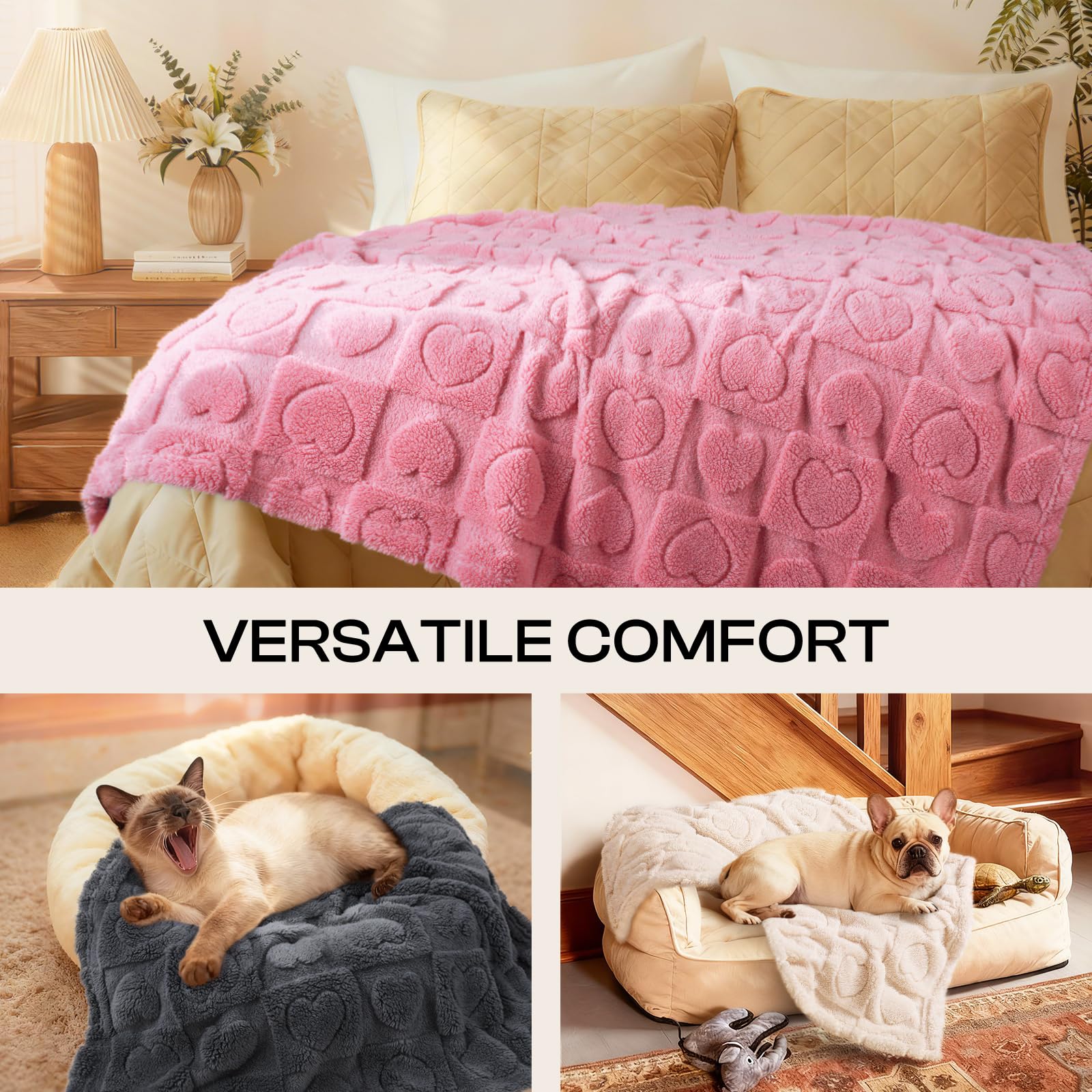 Luciphia warm sherpa fleece layer adds luxurious comfort during naps.