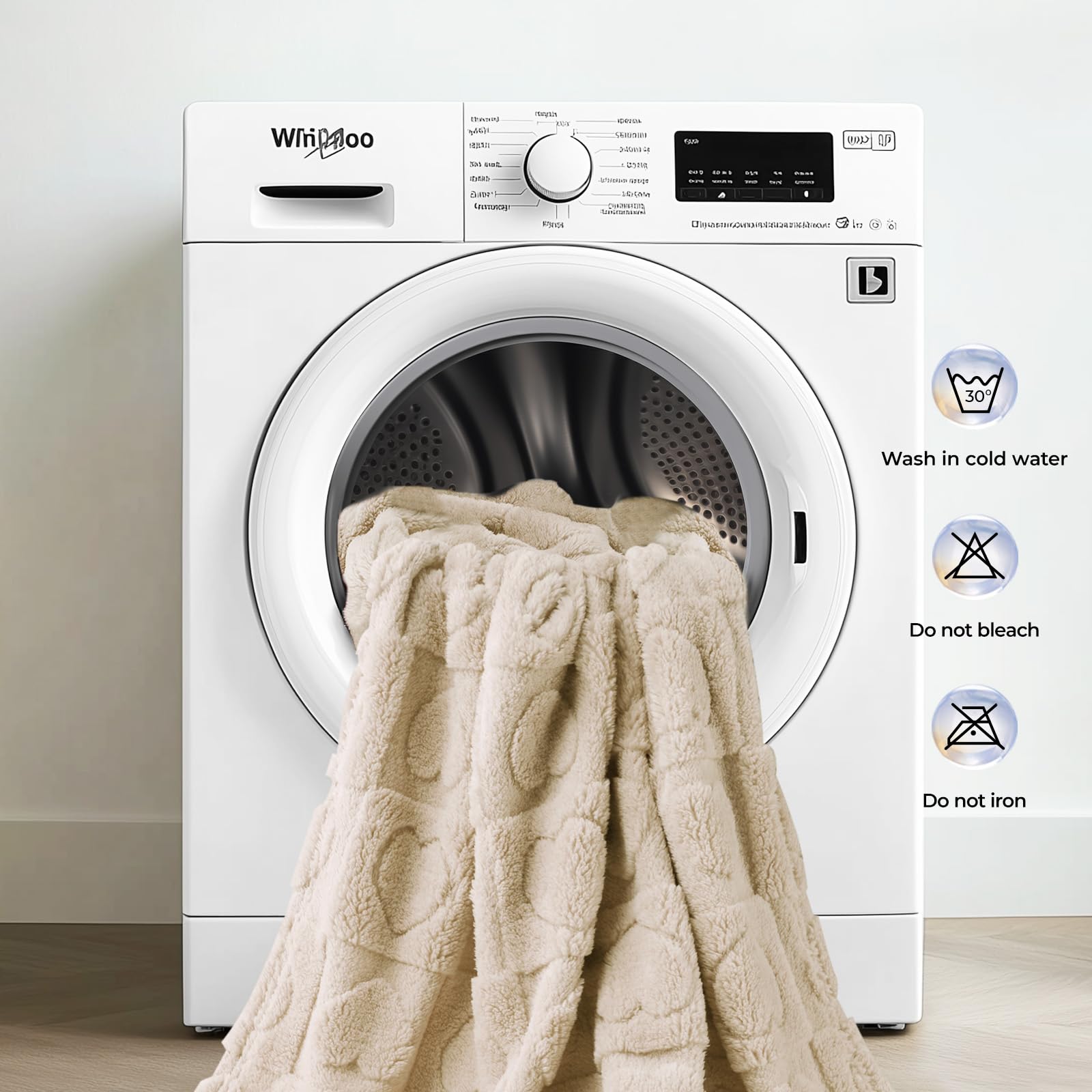 Luciphia warm sherpa soft blanket adds luxurious comfort for lounging.