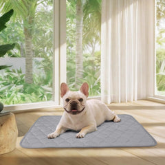 Luciphia waterproof cooling mat for dogs cover keeps surfaces dry while cooling pets.