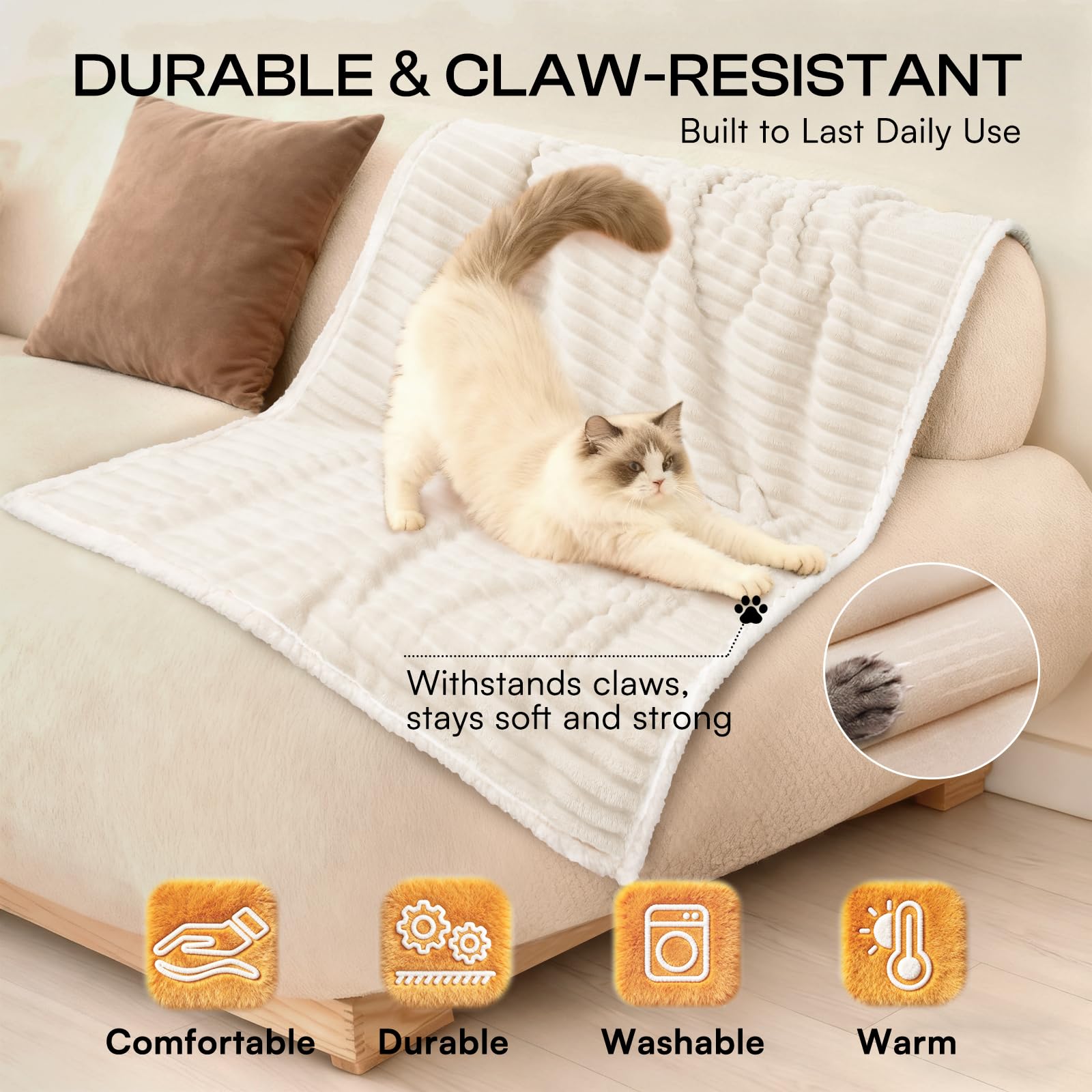 Luciphia blanket ideal for beds, crates, and couches.