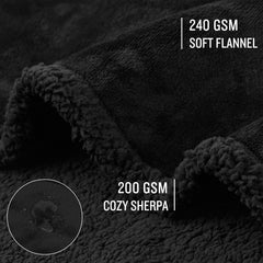 Luciphia pet blanket shown on bed for versatile room coverage.