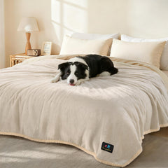 Luciphia Waterproof Pet Blanket protects furniture with triple-layer protection and a soft surface