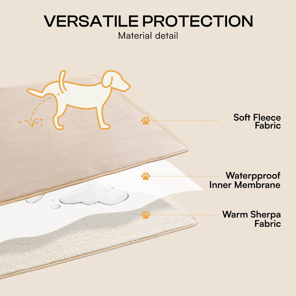 Luciphia waterproof pet blanket reversible-sherpa-side cozy warmth for chilly days.