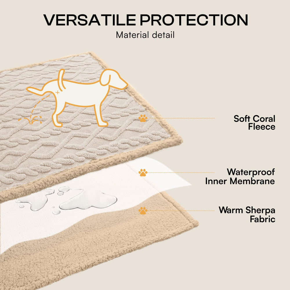 Reversible sherpa backing on Luciphia blanket offering plush comfort