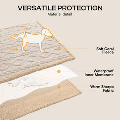 Reversible sherpa backing on Luciphia blanket offering plush comfort