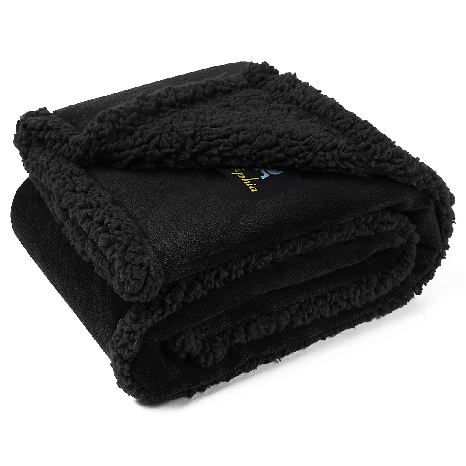 Luciphia waterproof pet blanket on a sofa protecting furniture.