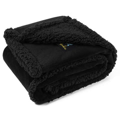 Luciphia waterproof pet blanket on a sofa protecting furniture.