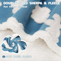 Luciphia blanket with triple-layer jacquard shows cozy softness and dry protection for dogs