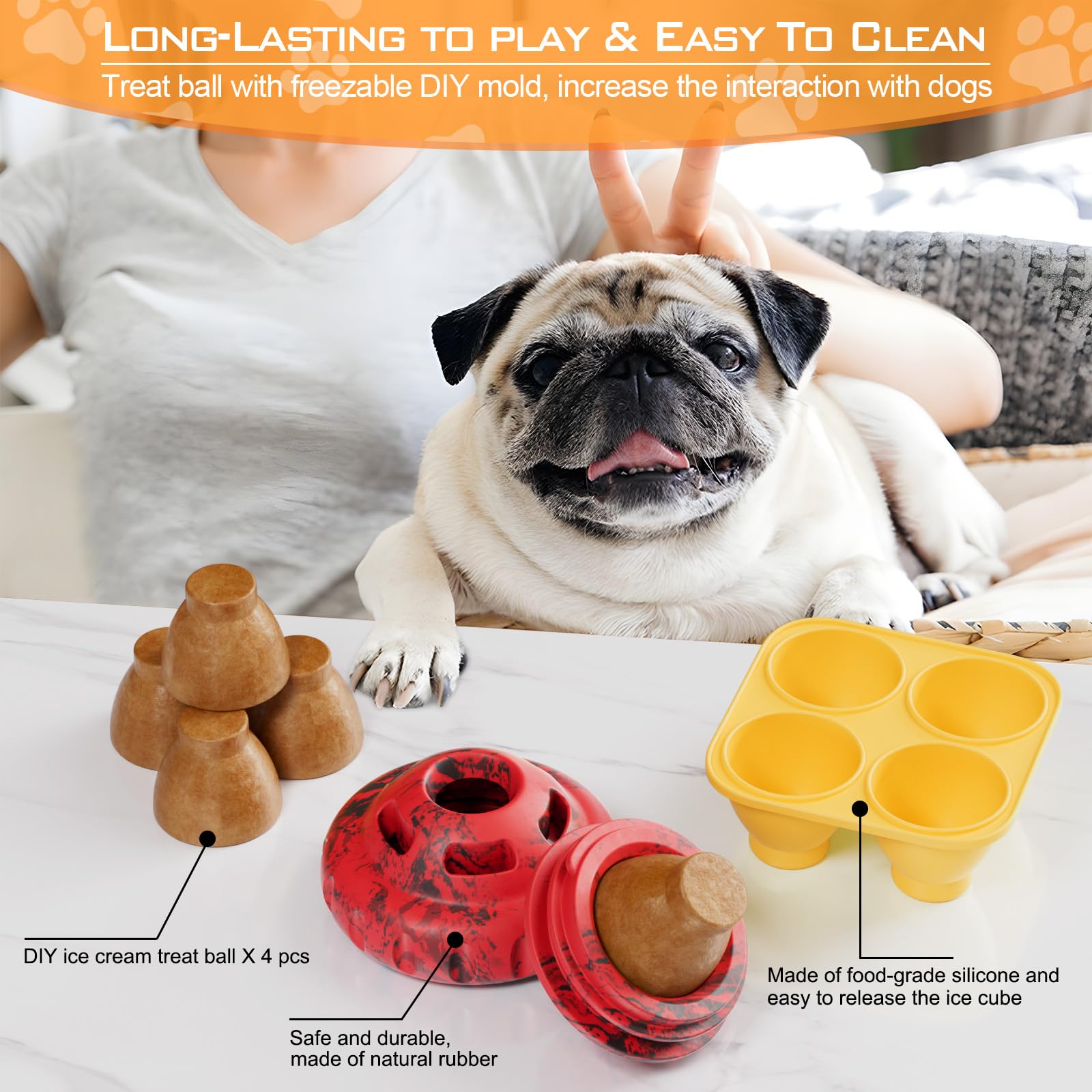 Luckdoor fits dogs of multiple sizes, offering versatile enrichment.
