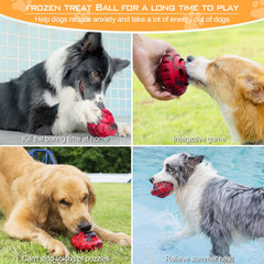 Luckdoor frozen-treat tray inside the toy supports extended licking sessions.