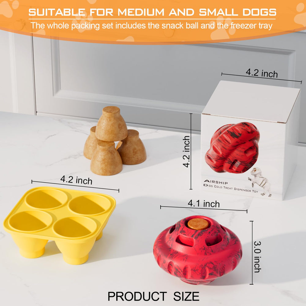 Luckdoor treat-dispensing ball provides interactive feeding while entertaining.