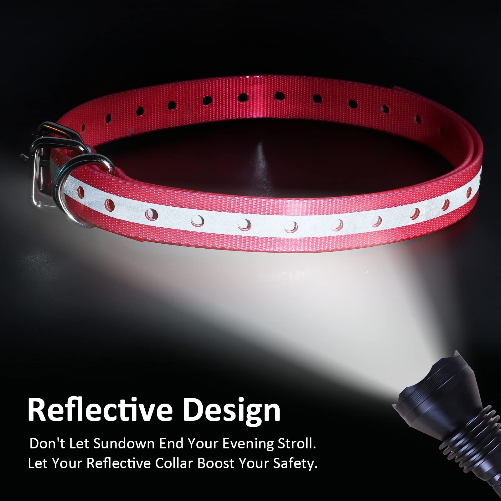 LuckinPET metal buckle and d-ring provide secure attachment.