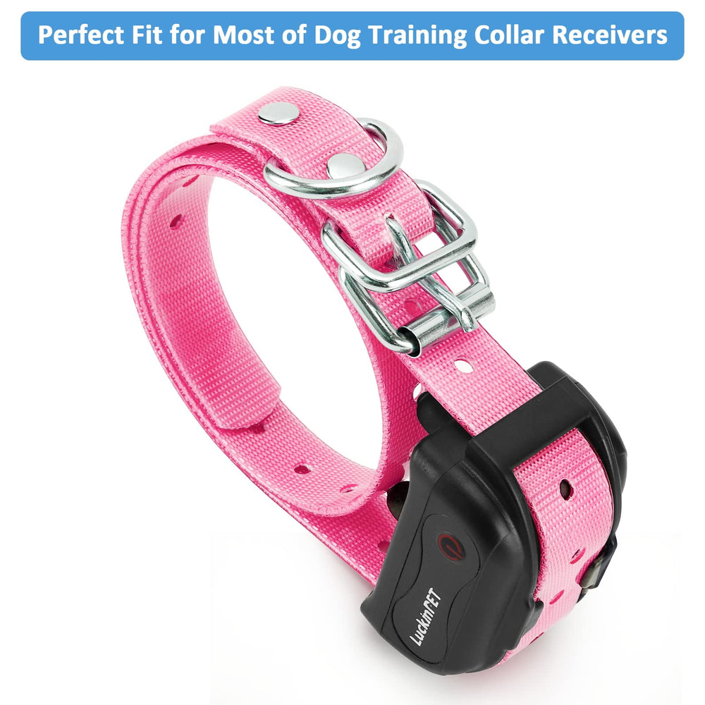 LuckinPET TPU-coated nylon strap remains flexible in cold weather, enhancing durability.