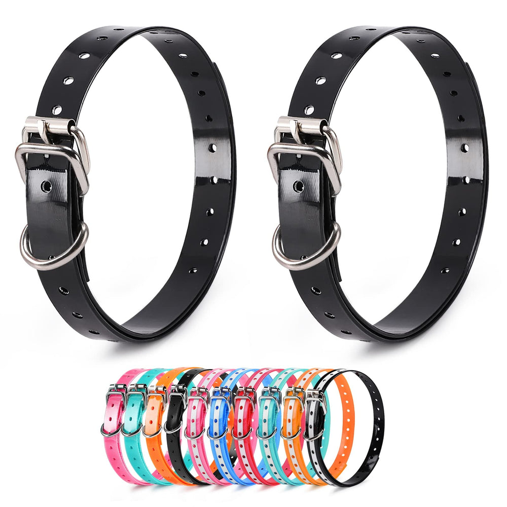 LuckinPET replacement collar strap in black fits many training collars for dogs.