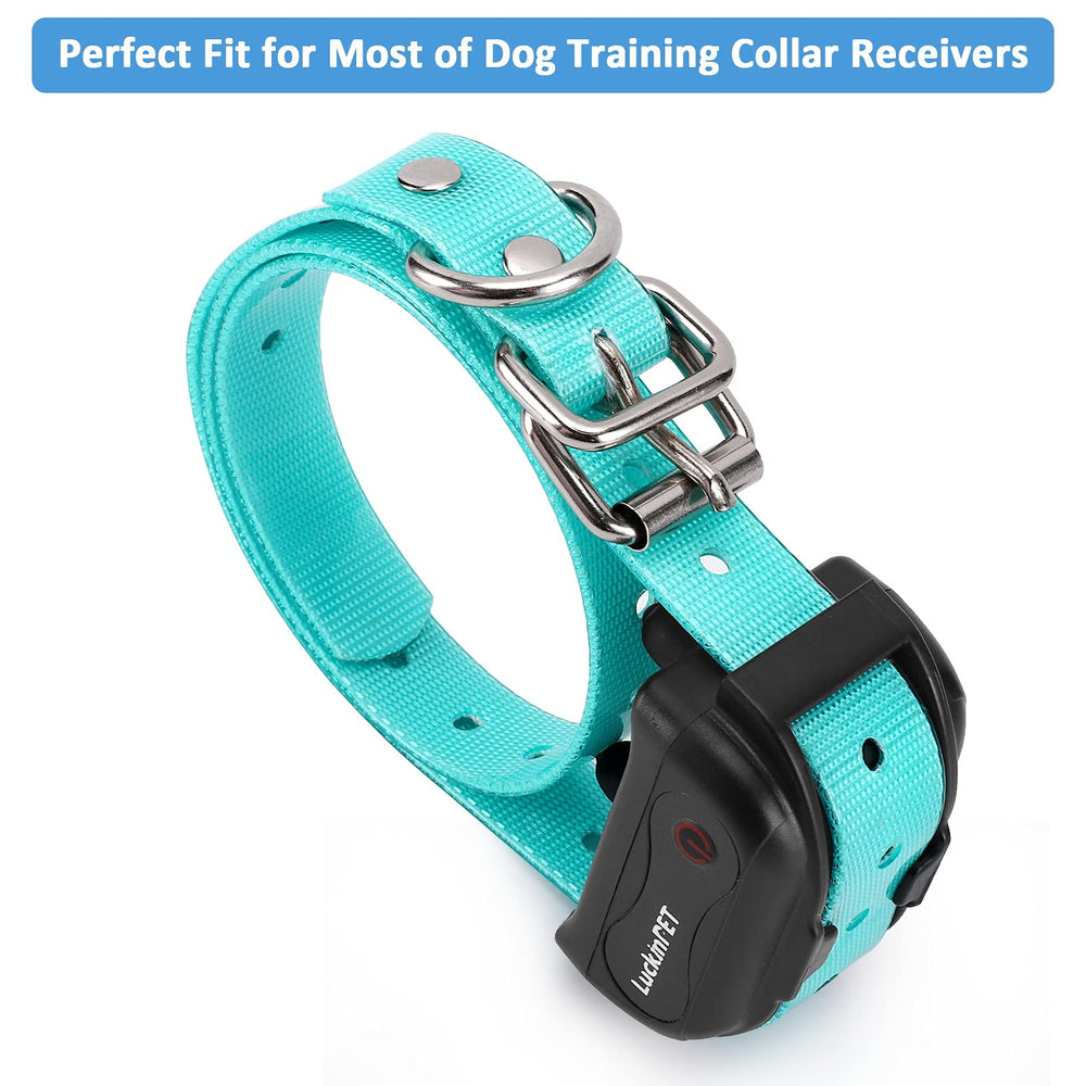 LuckinPET replacement collar strap easy on-off with double buckle loop for secure, quick removal.