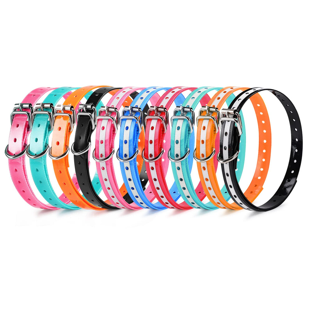 LuckinPET replacement collar strap TPU coated nylon close-up highlights durability and flexibility