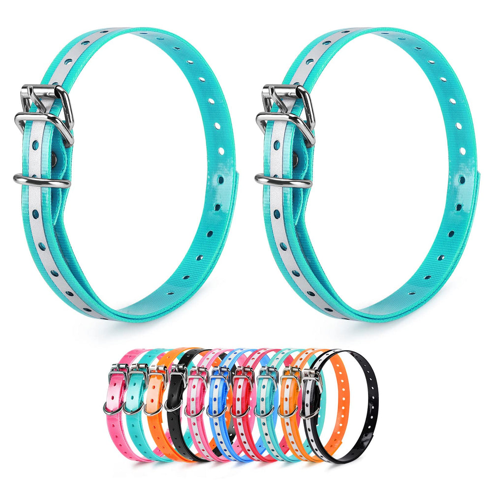 LuckinPET replacement collar strap waterproof material close-up showing outdoor durability