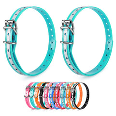 LuckinPET replacement collar strap waterproof material close-up showing outdoor durability