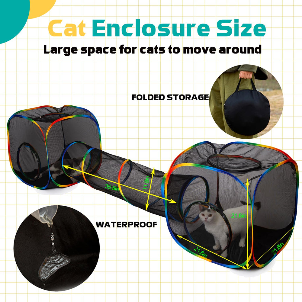 LUCKITTY Breathable mesh and Oxford fabric keep pets comfortable during outdoor sessions.
