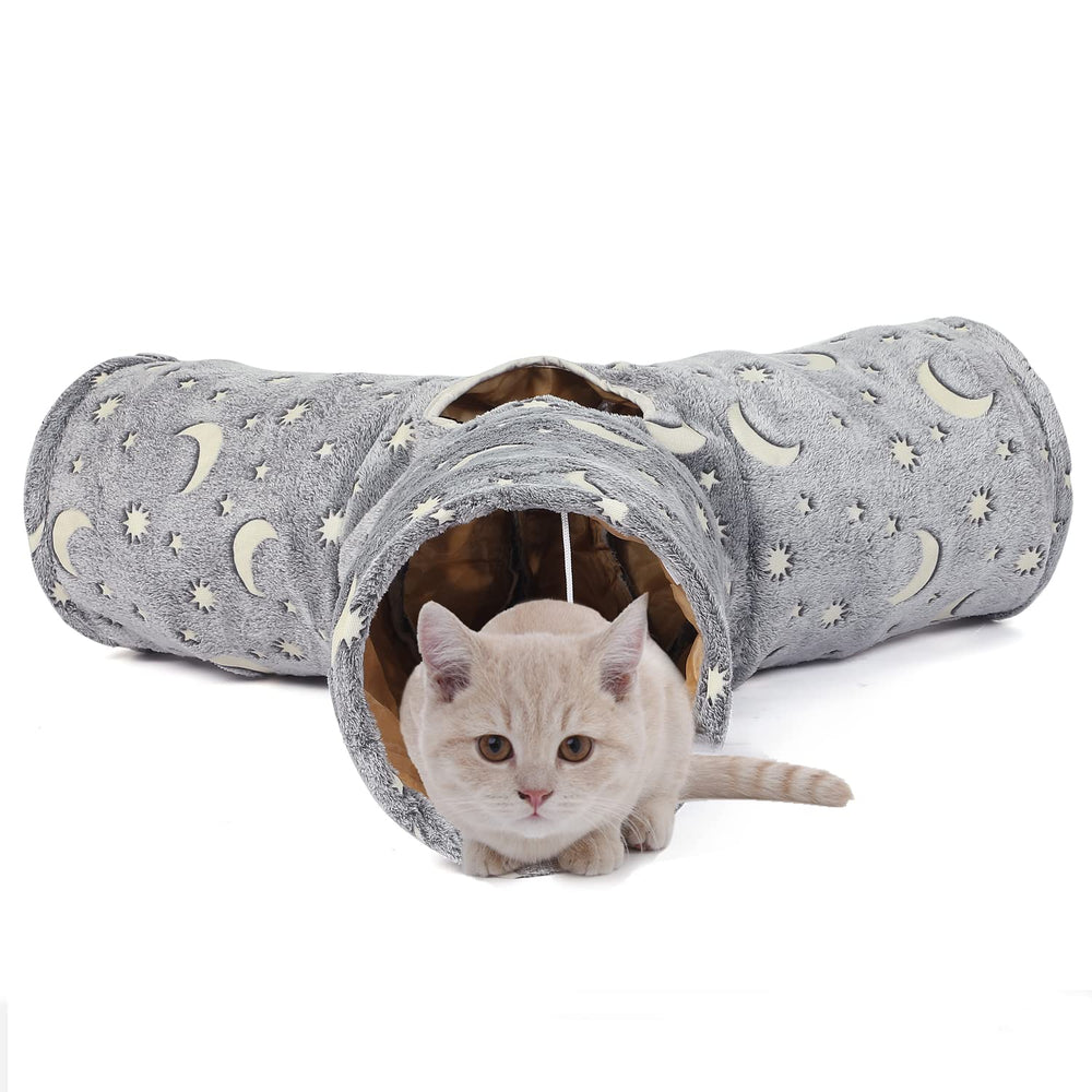 LUCKITTY Cat Tube Tunnel suitable for cats, ferrets, rabbits, and more.