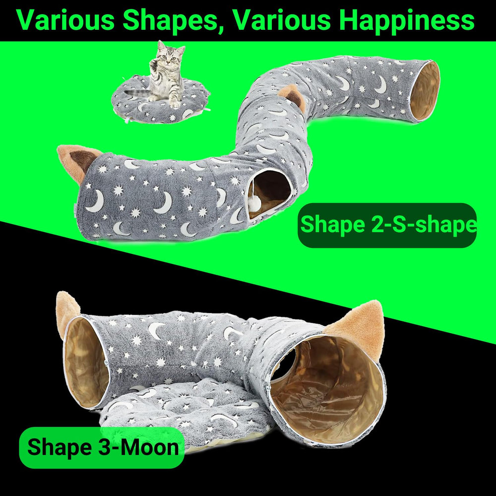 LUCKITTY self-luminous moon and star glow enhances nighttime exploration.