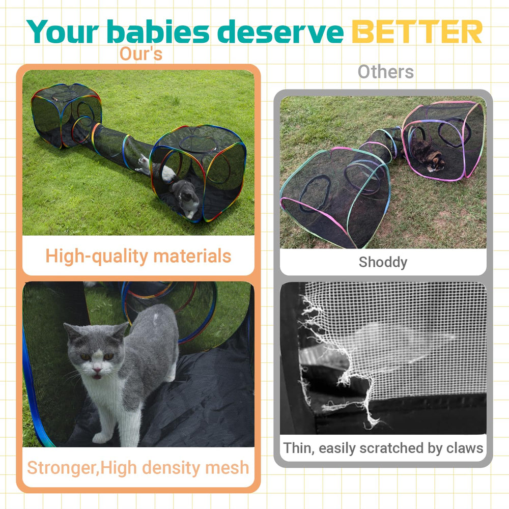 LUCKITTY Deluxe enclosure provides ample space for multiple small pets to explore.