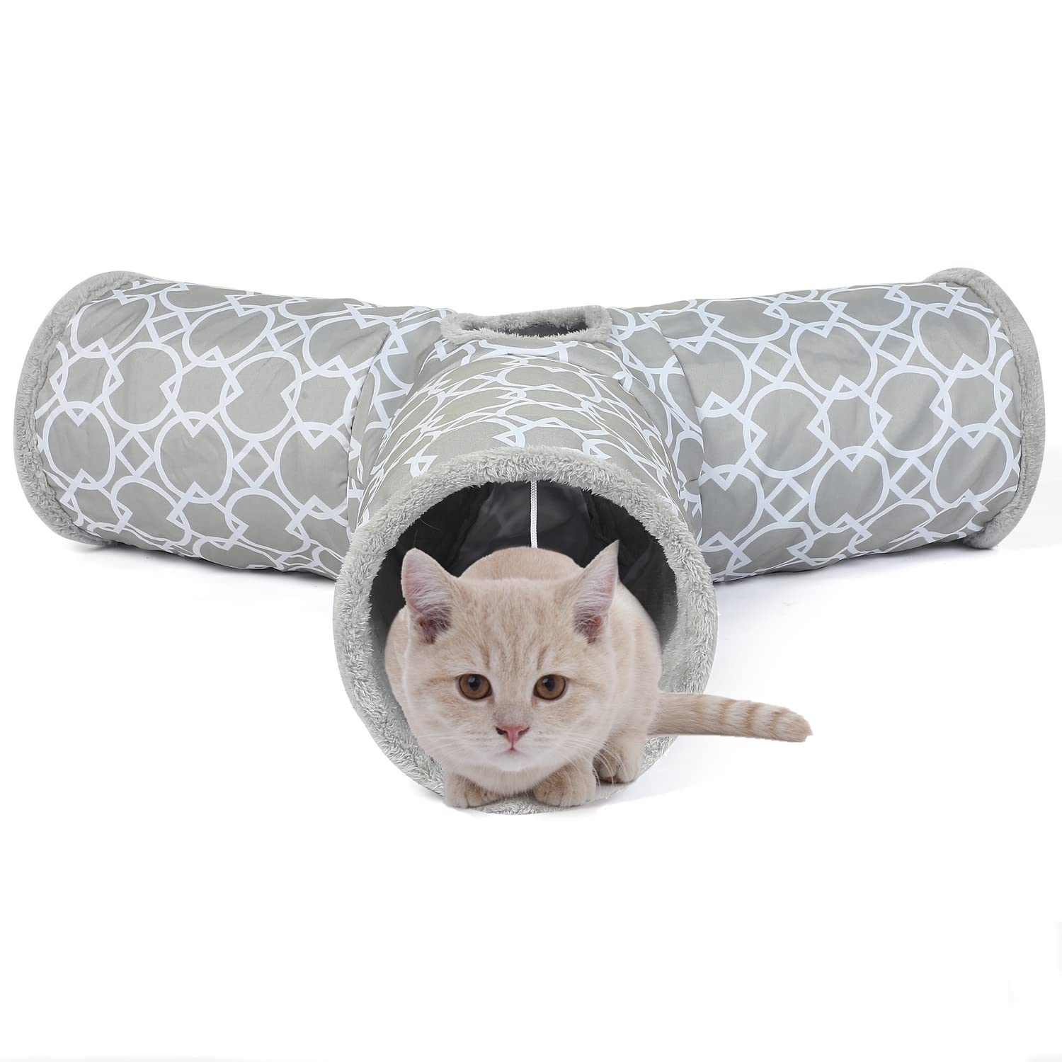 LUCKITTY Durable Oxford fabric resists scratches and stains during lively play
