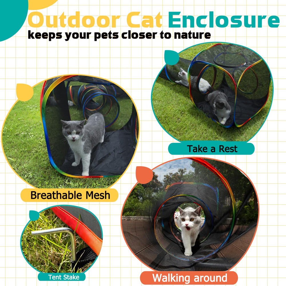 LUCKITTY breathable mesh panels ensure airflow while pets stay contained.