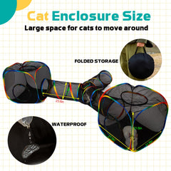 LUCKITTY cat tent offers shaded, cozy shelter during adventures.