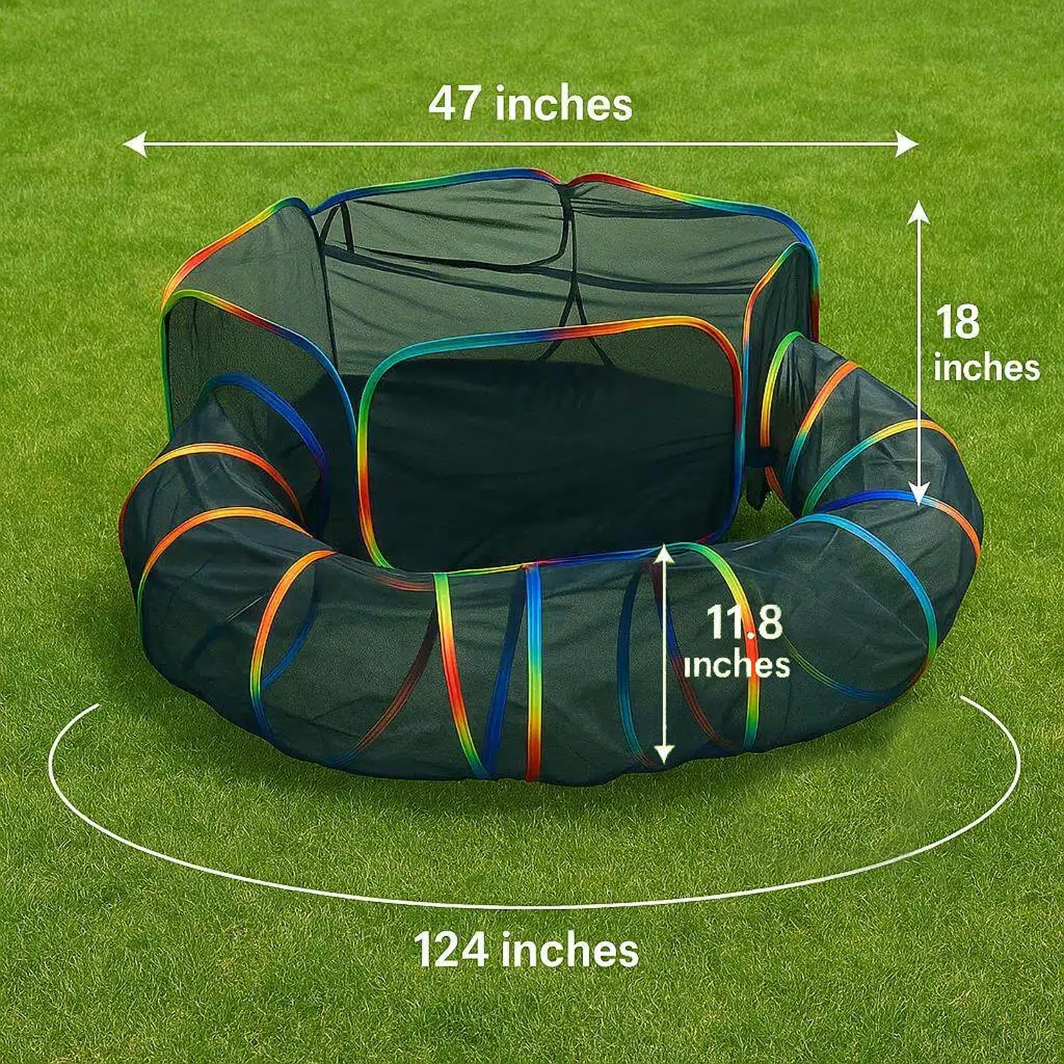 LUCKITTY durable 210D Oxford fabric and scratch-resistant mesh.