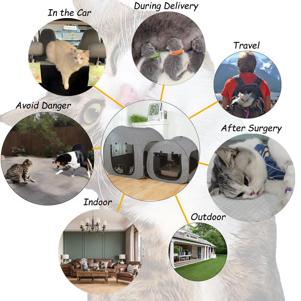 LUCKITTY velcro door curtain provides flexible privacy for pets