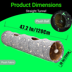 LUCKITTY Spring Steel Frame keeps the tunnel sturdy and portable.