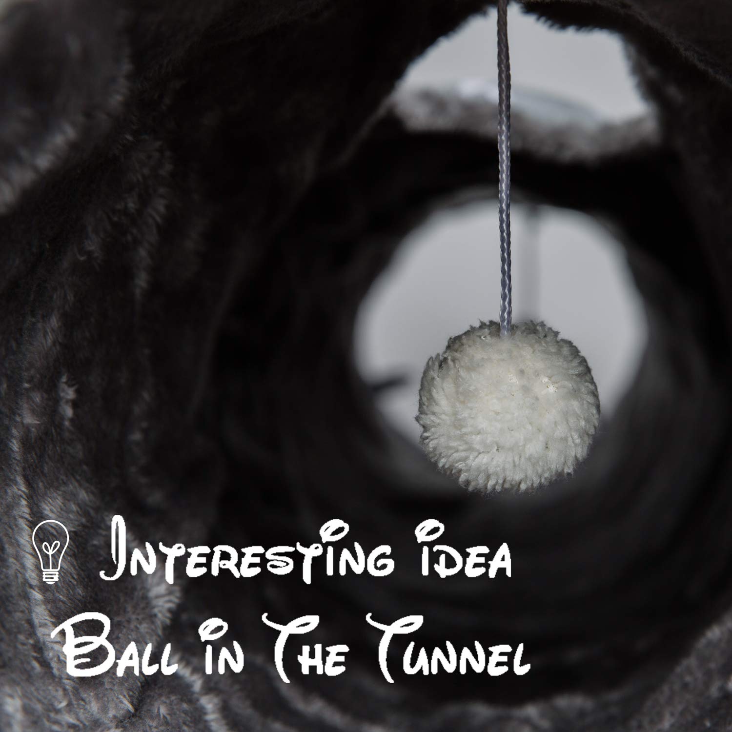 LUCKITTY Tunnel with balls adds interactive play during fun sessions.