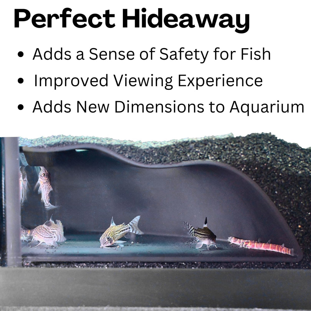 Lucky Critter aquarium safe plastic hideout provides durable, non-toxic shelter for active fish.
