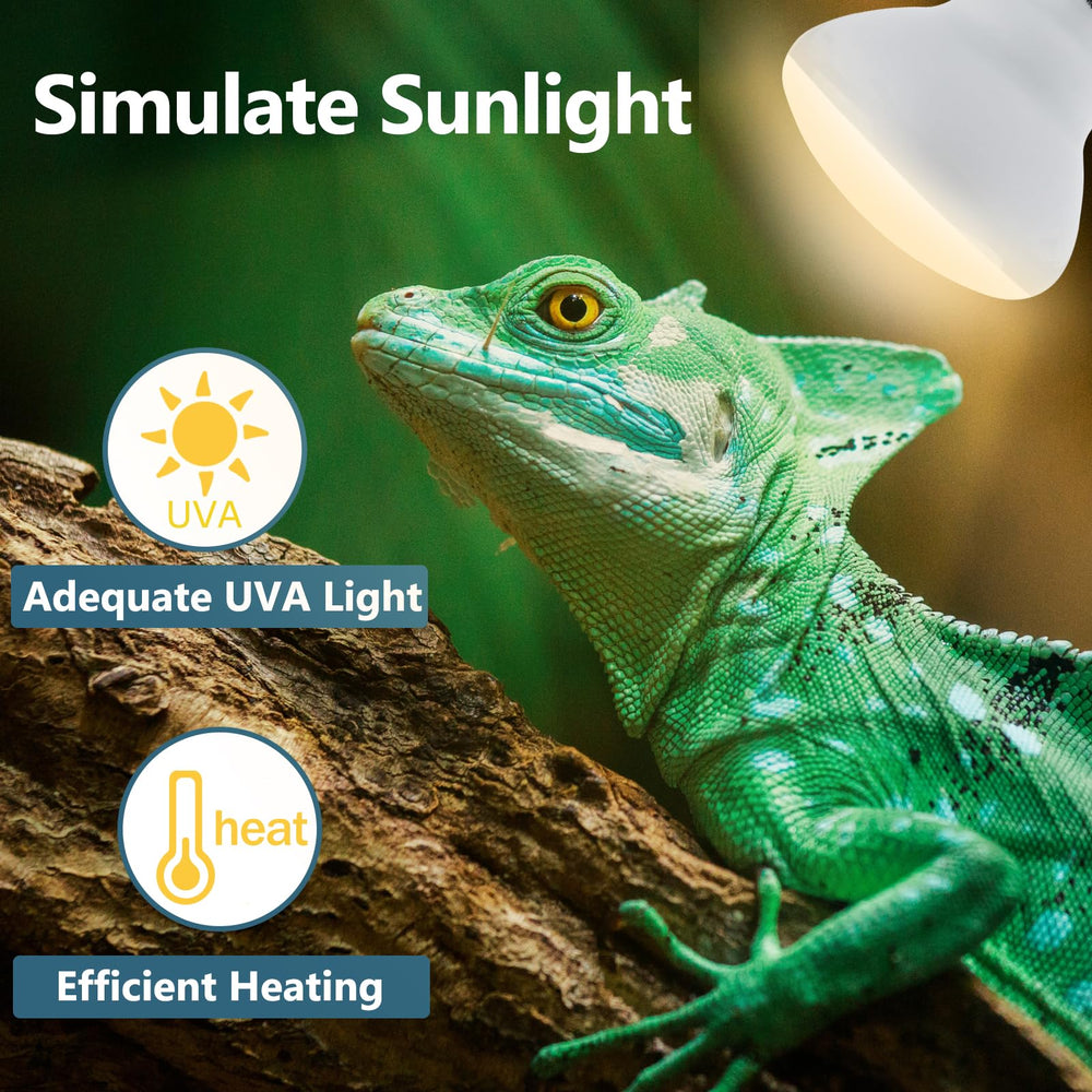 LUCKY HERP heat lamp bulb for turtles supports comfortable basking.