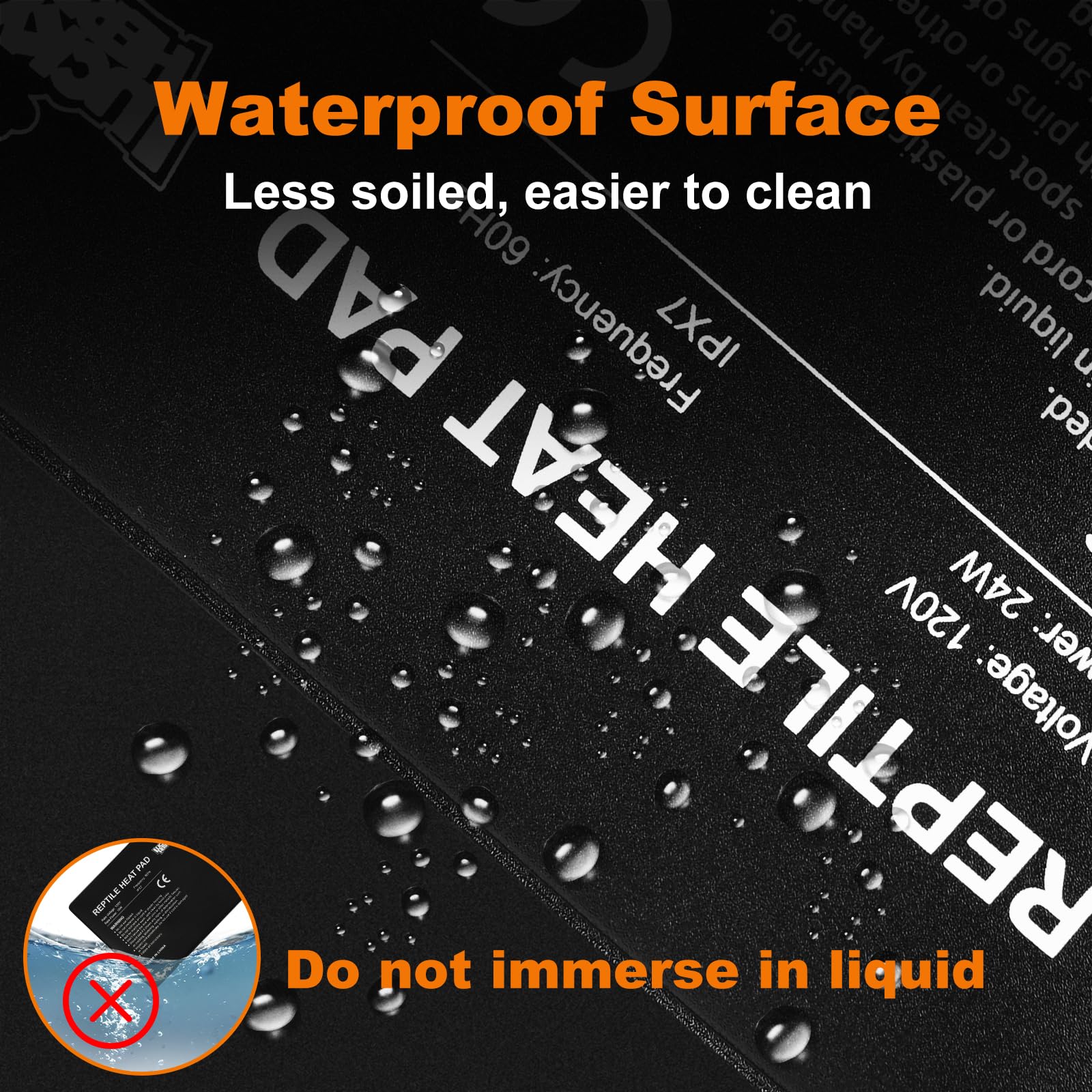 LUCKY HERP 24W heat pad provides quick, efficient warmth for reptiles and plants.