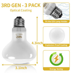 Lucky Herp 3rd-gen E26 base compatible bulb ready for 120V installation.
