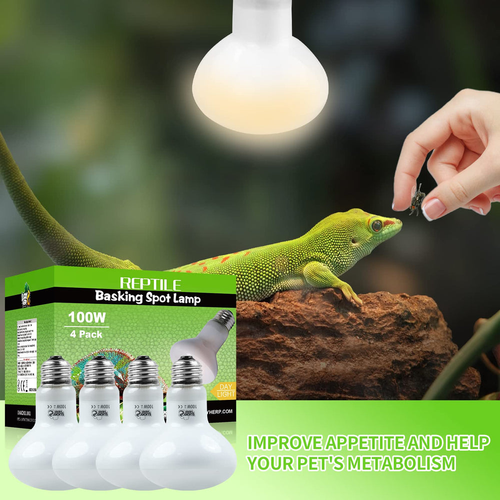 LUCKY HERP E26 base heat lamp bulb ready for easy installation.