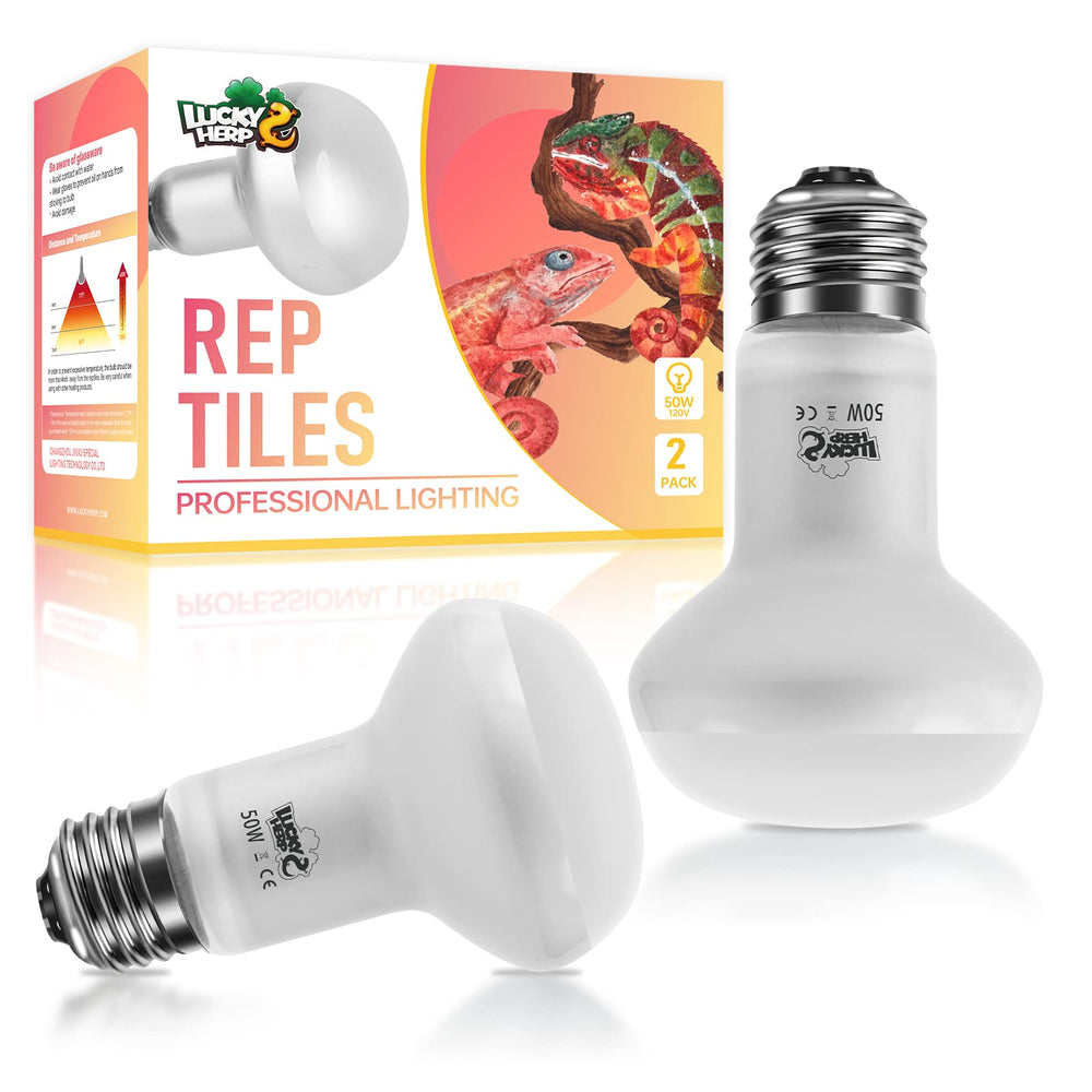 LUCKY HERP heat lamp 30-degree spotlight for focused reptile basking heat.